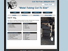 Tablet Screenshot of dwmfg.com